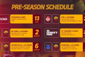 开云下载-官方：罗马将与凯泽斯劳滕、朗斯、维拉进行季前热身赛