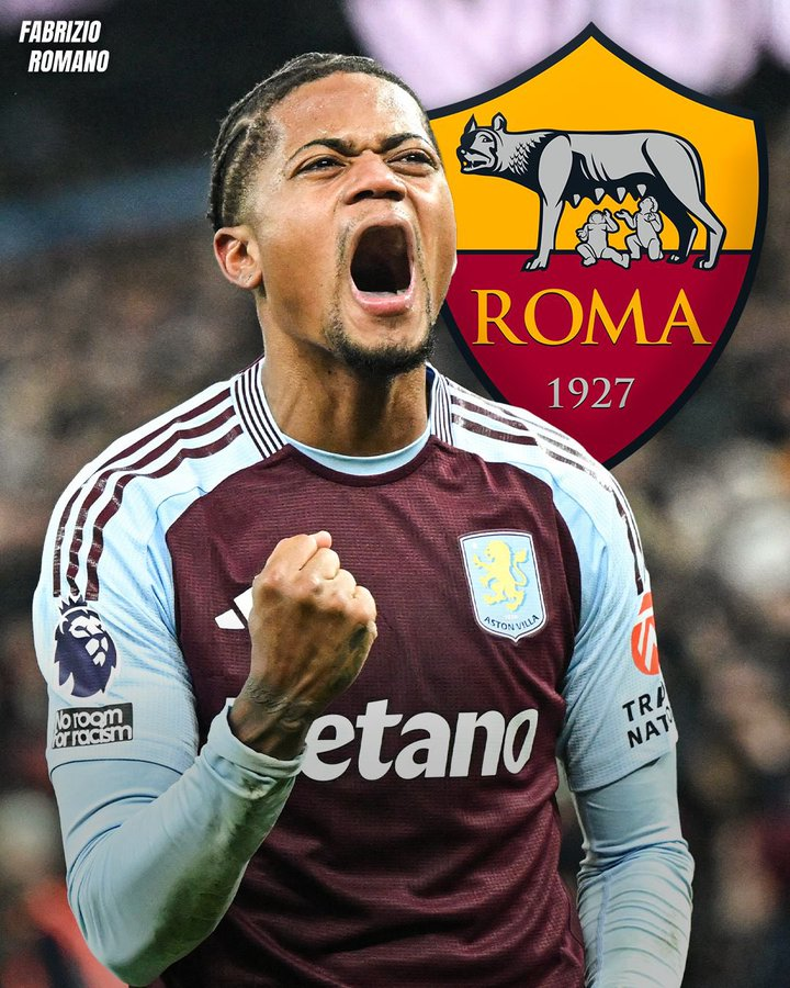 罗马诺：利昂·贝利将加盟罗马，转会协议已接近完成